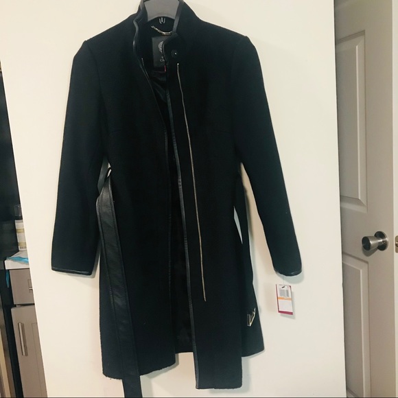 NWT✨Vince Camuto Wool Blend Belted Walker Coat - Picture 8 of 11